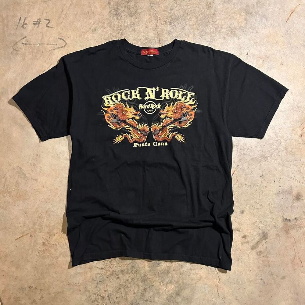 Hard-rock-cafe Men's Black T-shirt